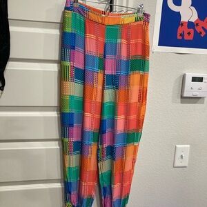 FARM Rio Multicolor Plaid Pants